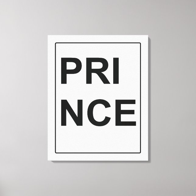 Leinwand "Prince" von Billy Bernie (Vorderseite)