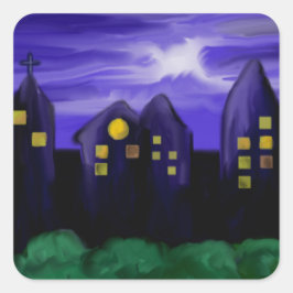 Leinwand Quadratischer Aufkleber