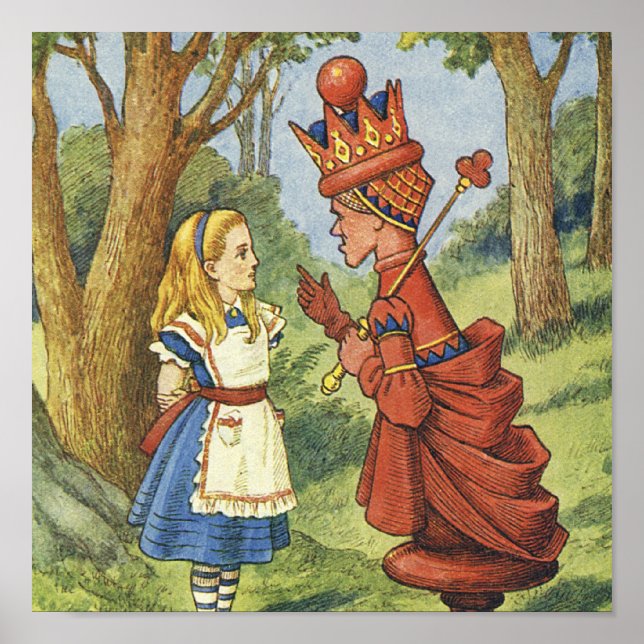 Leinwand Rote Königin Kunst Poster (Vorne)