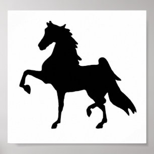 Leinwand Saddlebred Silhouette Poster