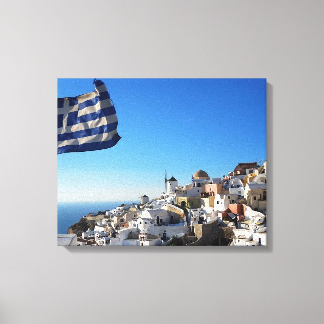 Leinwand Santorin, griechische mittelalterliche St (Vorderseite)
