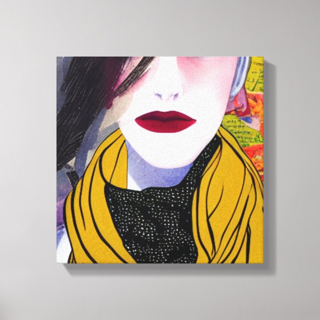 Leinwand Scarf Kunst (Vorderseite)