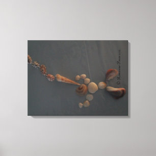 Leinwand-SeaShellManBlowsHorn© Roseanne Birnen 201 Leinwanddruck