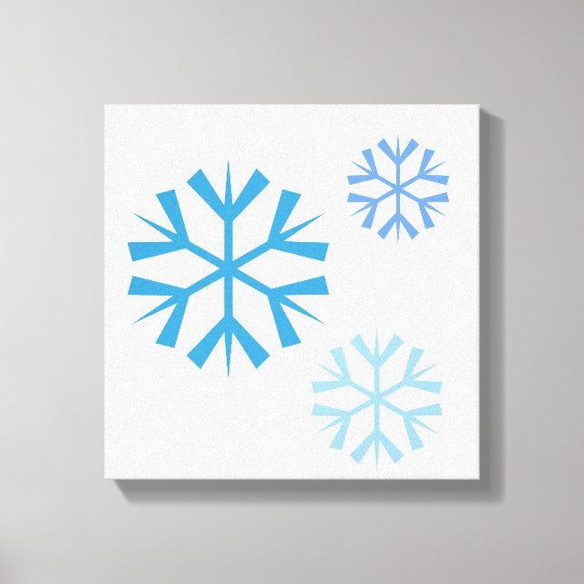 Leinwand Snowflake Art (Vorderseite)