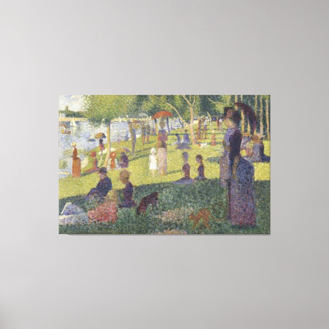 Leinwand Sonntagnachmittags Insel La Grande Jatte (Vorderseite)