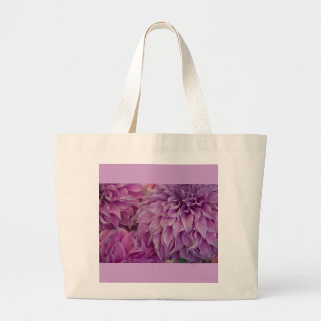Leinwand-Tasche, Dahlie # 151 Jumbo Stoffbeutel (Vorne)