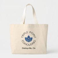 Leinwand-Tasche - dreifacher Punkt-Logo