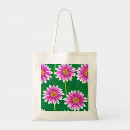 Leinwand Tasche mit rosa und weiße Blume