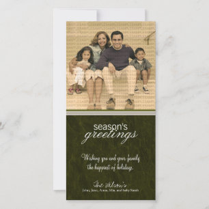 Leinwand Textured Grunge Holiday Foto Card :: 06 Feiertagskarte
