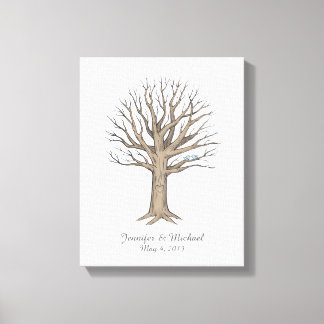 Leinwand Thumbprint Tree Guestbook