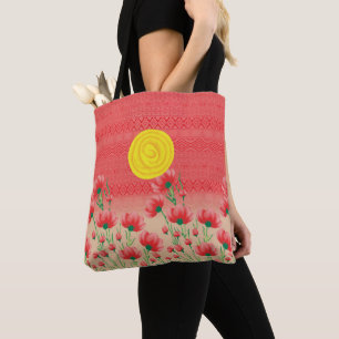 Leinwand Tote Beutel mit Zipper Lederleder-Tasch