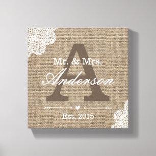 Leinwand-u. Spitze-Familie hergestelltes Leinwanddruck