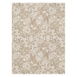 Leinwand und Spitze-BlumenTischdecke Tischdecke
