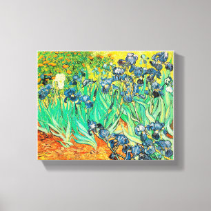 Leinwand Vincent van Gogh Irises 1889 Blaue Blumen