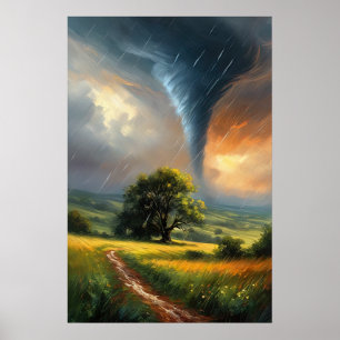 Leinwand von Chaos, Majestic Tornado Poster