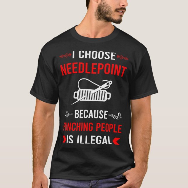 Leinwand von Needlepoint T-Shirt (Vorderseite)