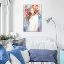 Leinwand Wall Art Abstrakter Pulverschnee
