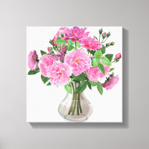 Leinwand Wall Art Pink Roses