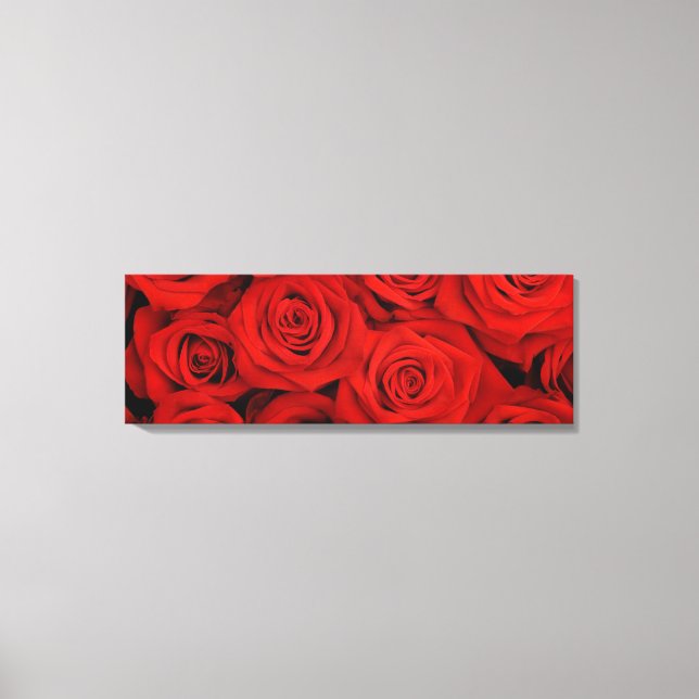 Leinwand Wall Art-Rote Rosen (Vorderseite)