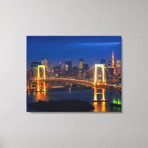 Leinwand Wall Art-Tokyo Skyline
