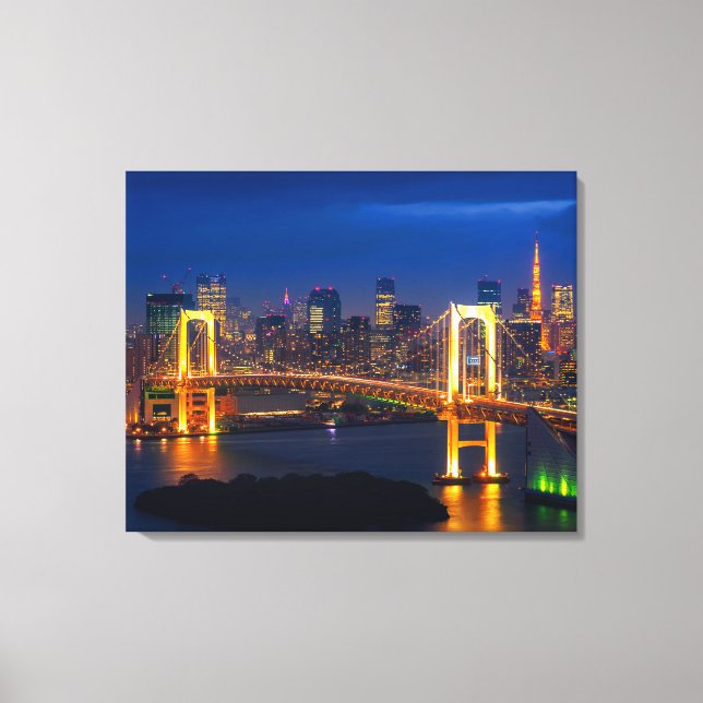 Leinwand Wall Art-Tokyo Skyline (Vorderseite)