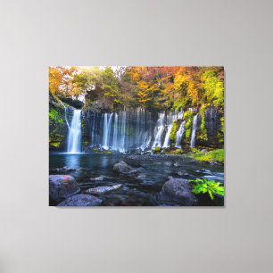 Leinwand Wall Art Waterfall Japan