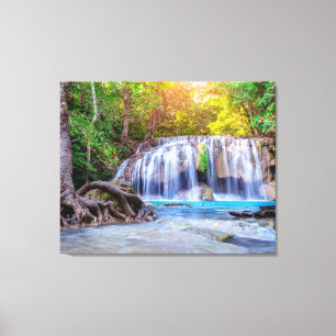 Leinwand Wall Art Waterfall Thailand