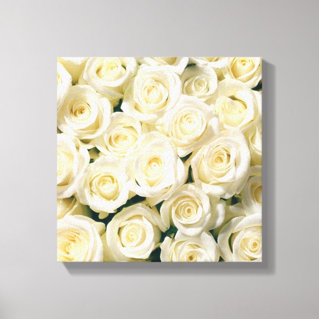 Leinwand Wall Art-White Roses (Vorderseite)