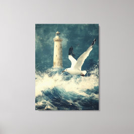 Leinwand-Wandkunst mit Leuchtturm Leinwanddruck