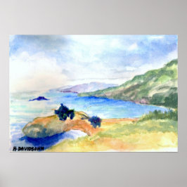 LEINWAND WATERCOLOR PRINT - ART BY HARRIET DAVIDSO POSTER
