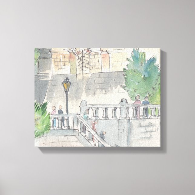 Leinwand "Watercolor Sketch/Chateau of Blois (Vorderseite)