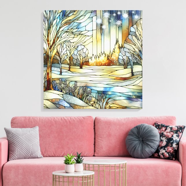 Leinwand Winter Fantasy Art (Insitu (Wohnzimmer))