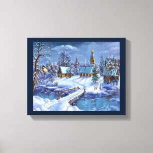 Leinwand Winterlandschaft Kunst