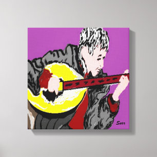 Leinwand Wrap / Bouzouki Player