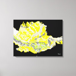 Leinwand Wrap/Gelb Rose