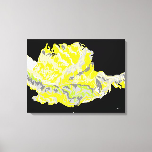 Leinwand Wrap/Gelb Rose (Vorderseite)