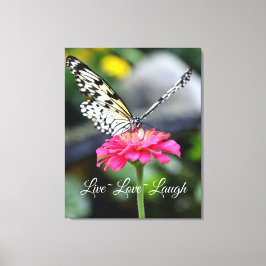 Leinwand Wrap/Live-Liebe lachen