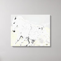 Leinwand wrap White Stallion in Motion