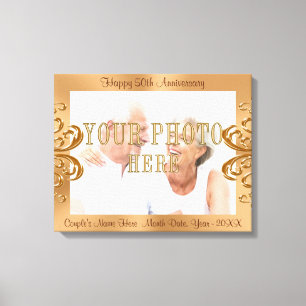 Leinwand zum 50. Jubiläum des FOTOS mit Namen und 