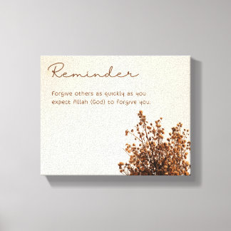 Leinwand zur Erinnerung.