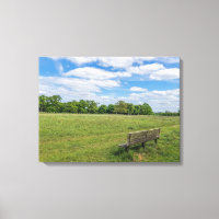 Leinwand zur Parkbank