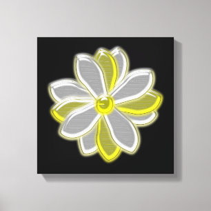 Leinwandbild Leuchtende Gänseblümchen-Blume Leinwanddruck