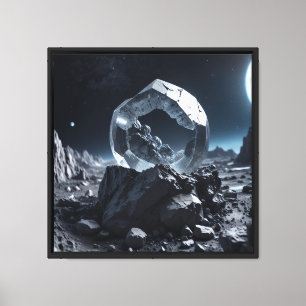 Leinwanddruck 40x40 cm Mondgestein-2