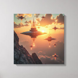 Leinwanddruck (Armada bei Sonnenaufgang)