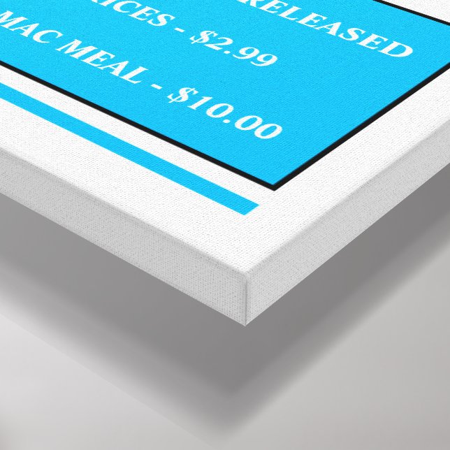 Leinwanddruck auf Spannrahmen (Ecke(Unten))