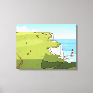 Leinwanddruck Beachy Head Blick