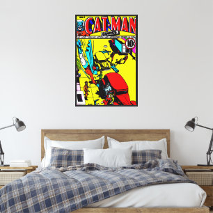 Leinwanddruck CAT-MAN Comics aus den 1940er Jahren