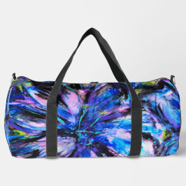 Leinwanddruck Elektrisch | Abstrakte Blumenkunst v Duffle Bag