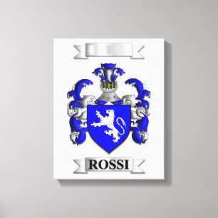 Leinwanddruck Italien Rossi Nachname und Schild