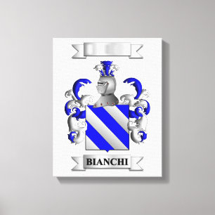 Leinwanddruck Italienisch Bianchi Familienname und